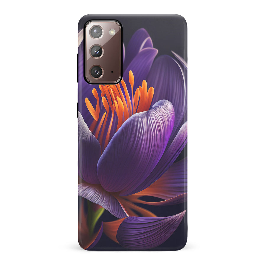 Samsung Galaxy Note 20 Crocus Phone Case in Purple