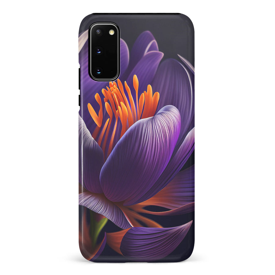Samsung Galaxy S20 Crocus Phone Case in Purple