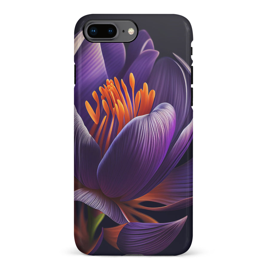 iPhone 8 Plus Crocus Phone Case in Purple