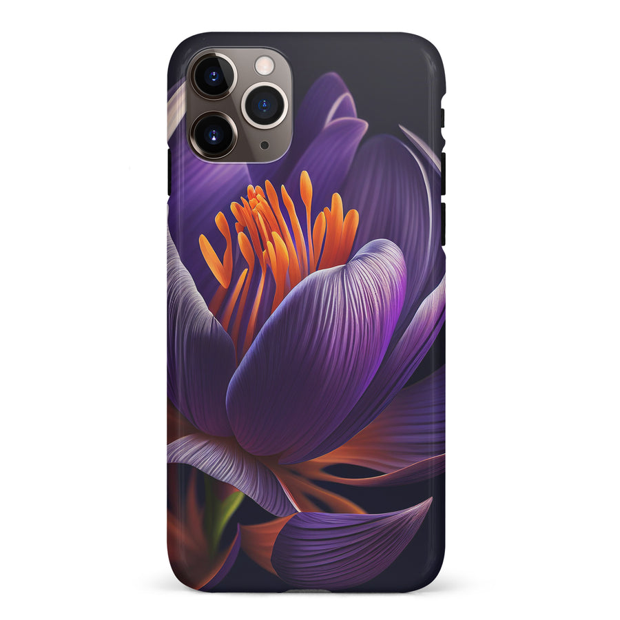 iPhone 11 Pro Max Crocus Phone Case in Purple