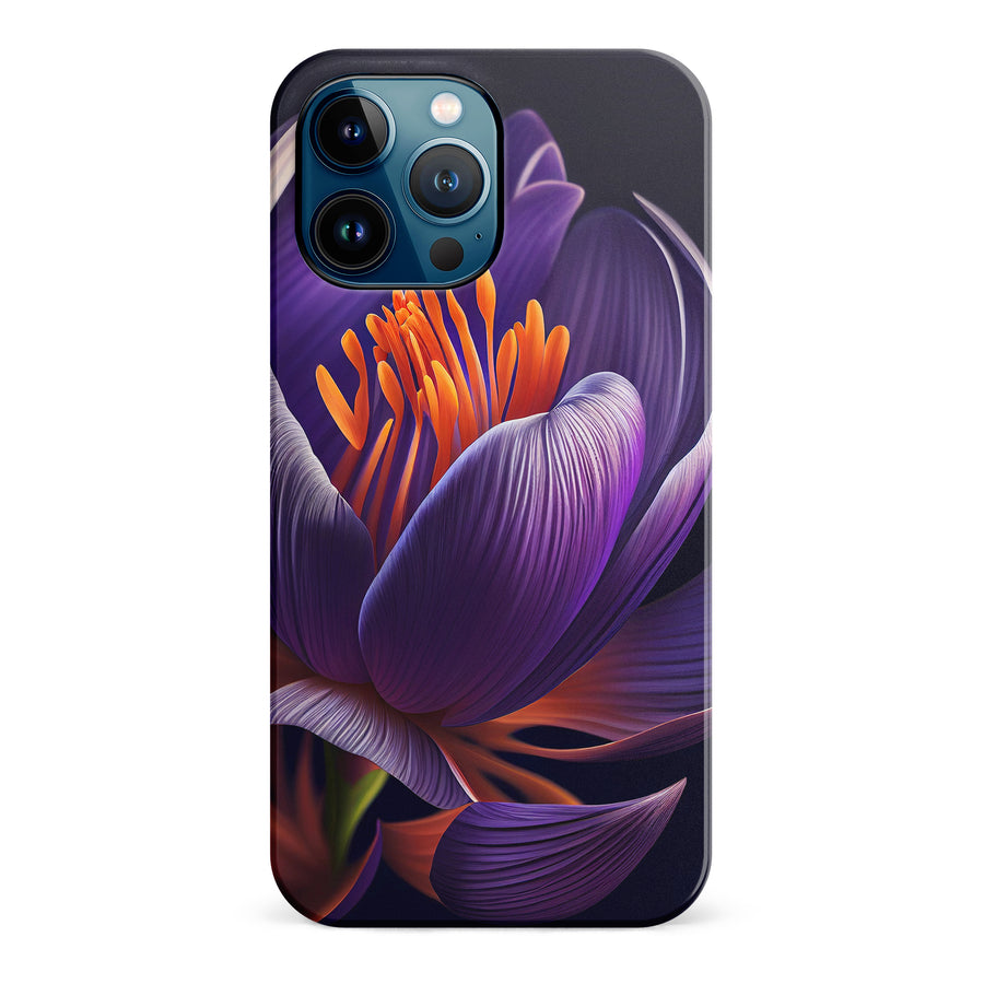 iPhone 12 Pro Max Crocus Phone Case in Purple