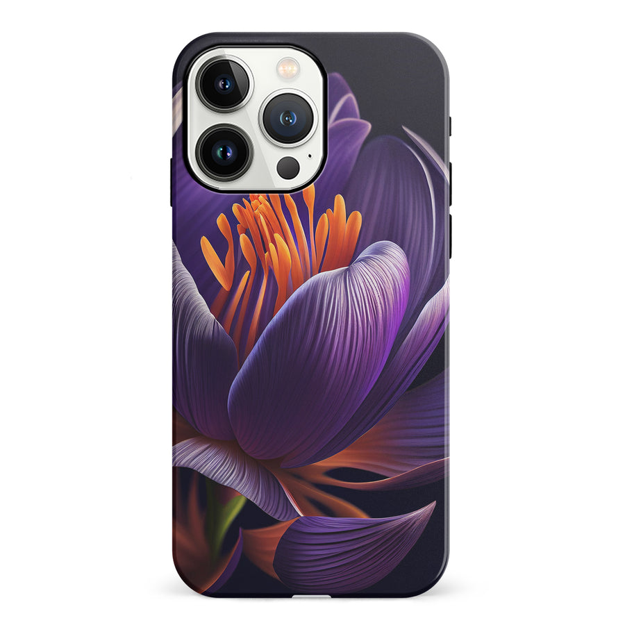 iPhone 13 Pro Crocus Phone Case in Purple