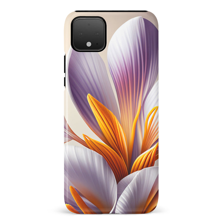 Google Pixel 4 XL Floral Phone Case in White