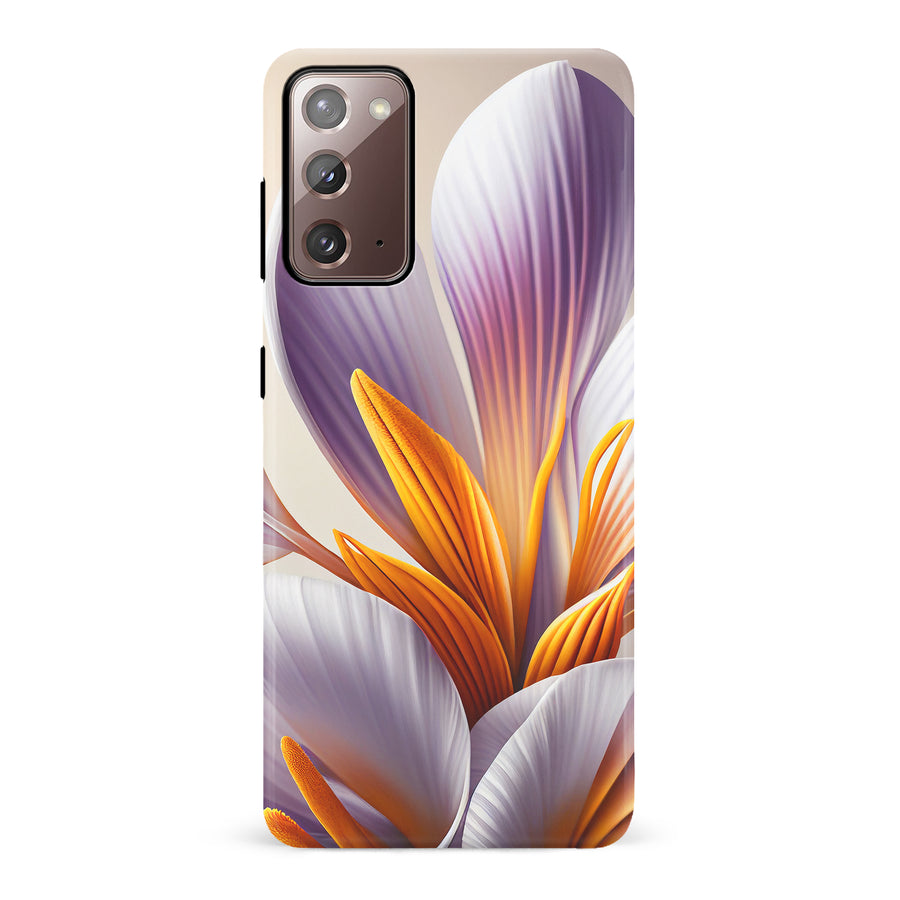 Samsung Galaxy Note 20 Floral Phone Case in White