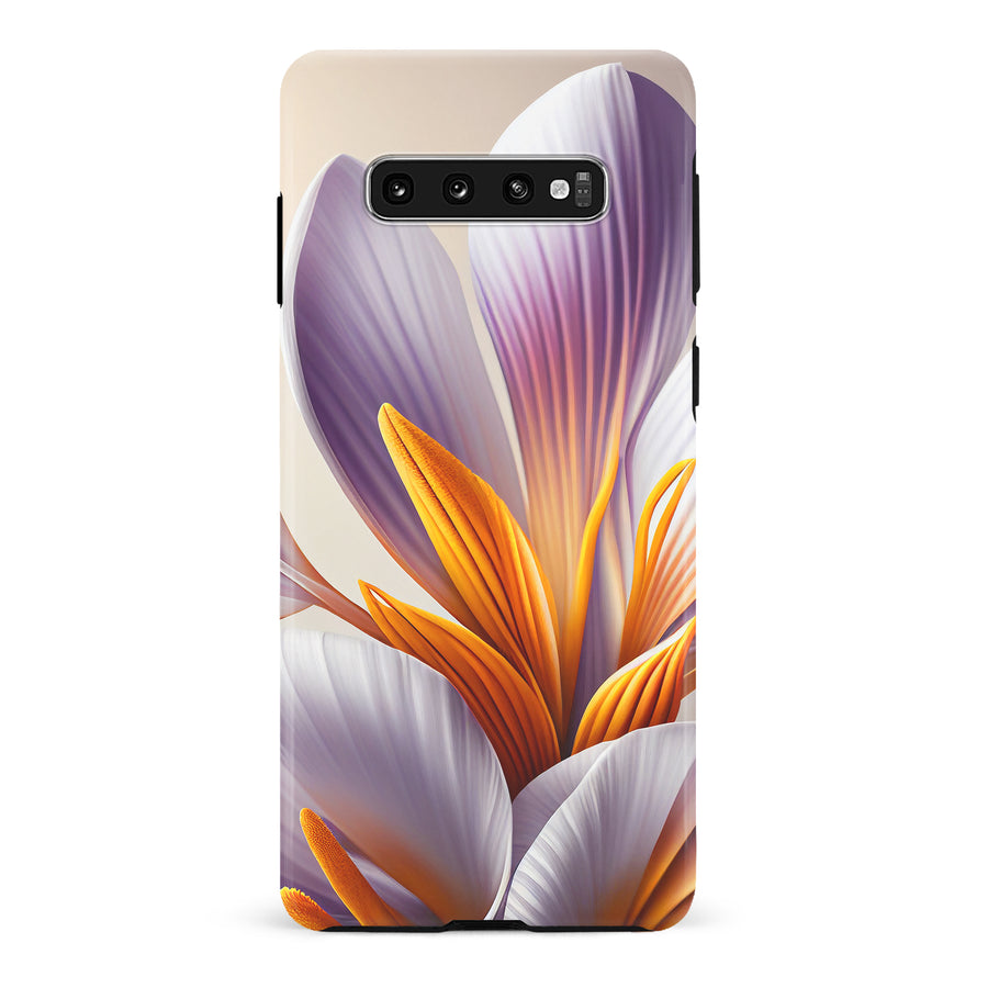 Samsung Galaxy S10 Plus Floral Phone Case in White