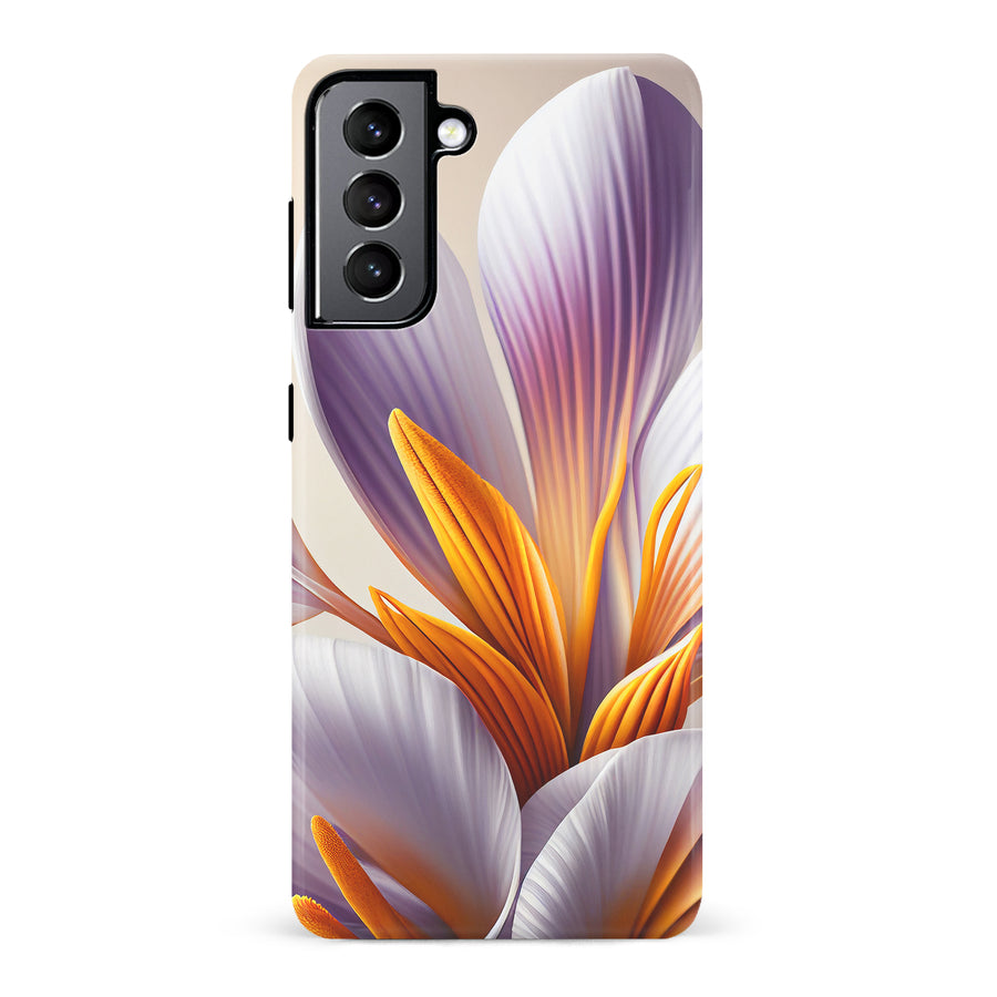 Samsung Galaxy S22 Floral Phone Case in White
