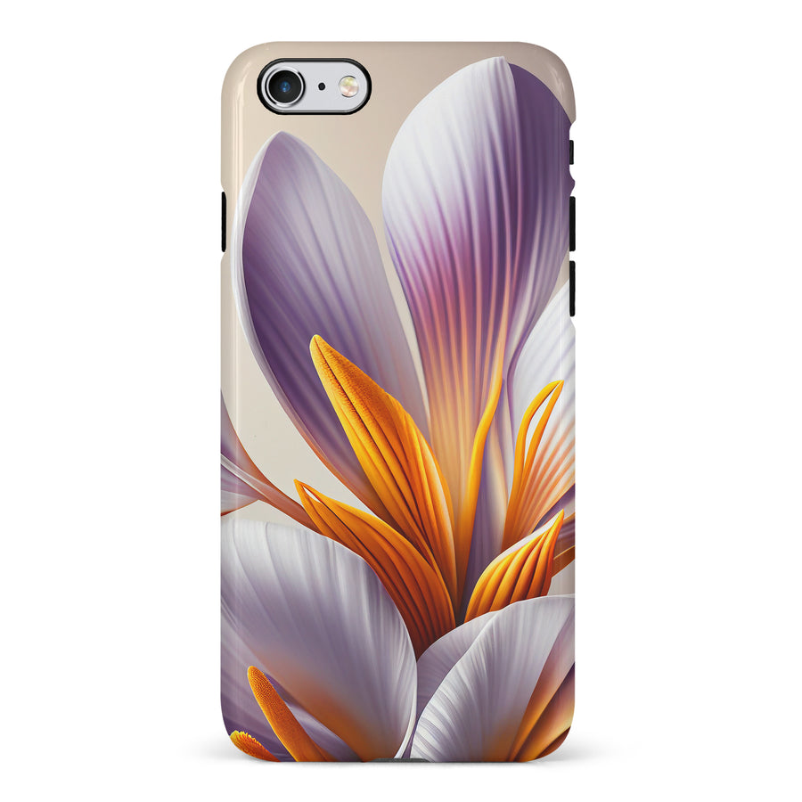 iPhone 6S Plus Floral Phone Case in White