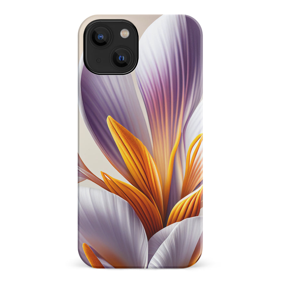 iPhone 14 Floral Phone Case in White