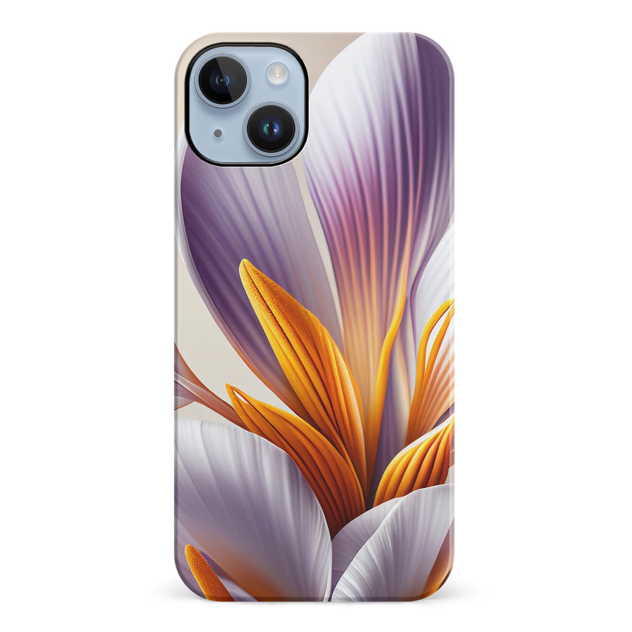 iPhone 14 Plus Floral Phone Case in White