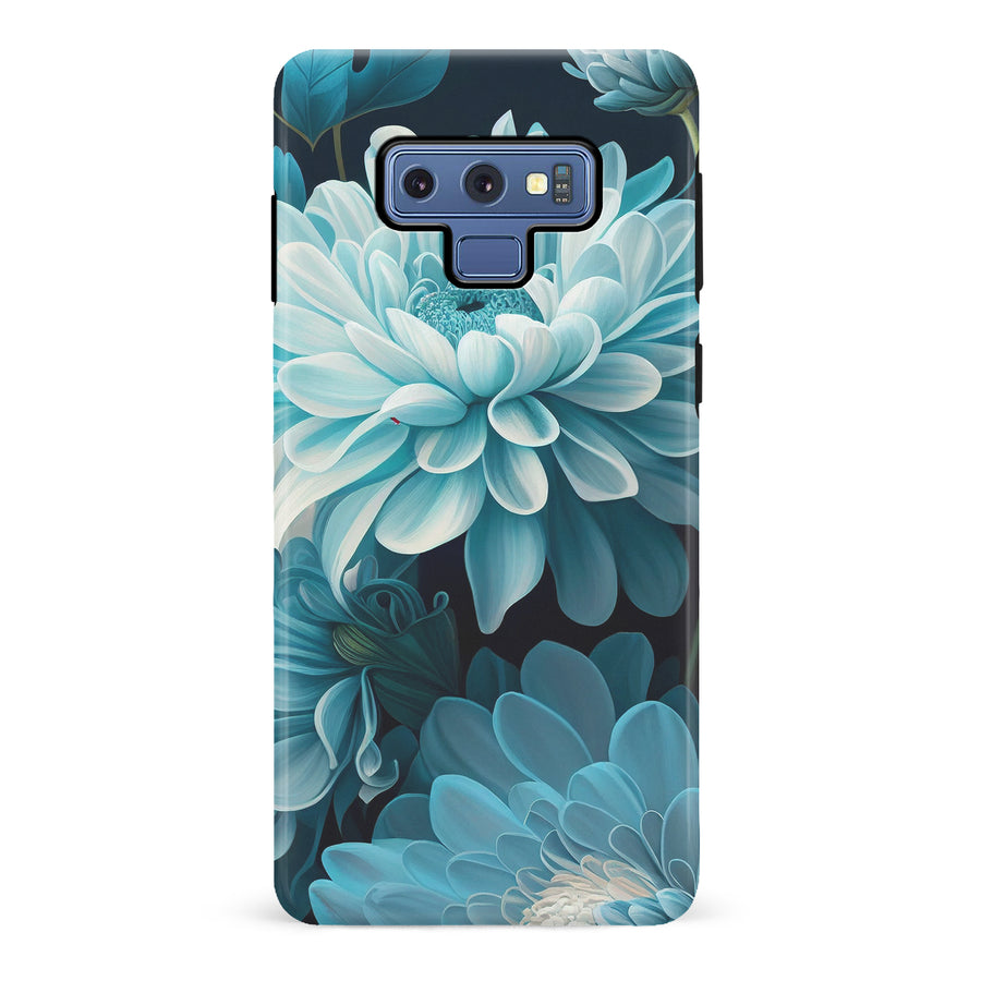 Samsung Galaxy Note 9 Chrysanthemum Phone Case in Blue Green