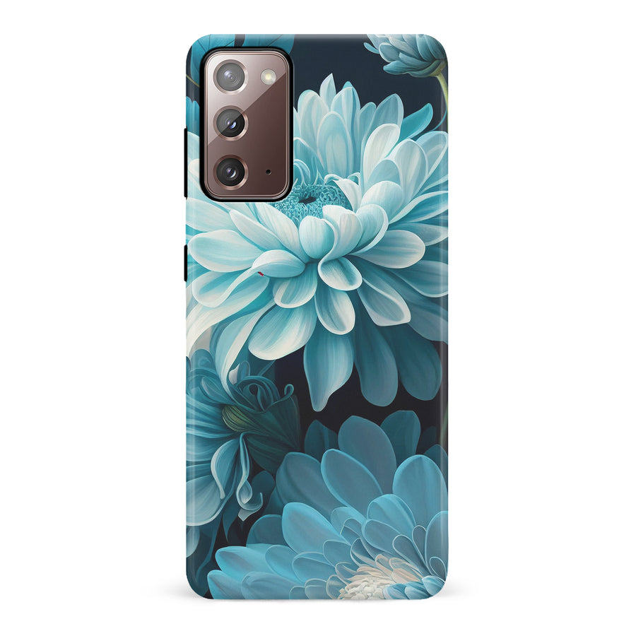 Samsung Galaxy Note 20 Chrysanthemum Phone Case in Blue Green