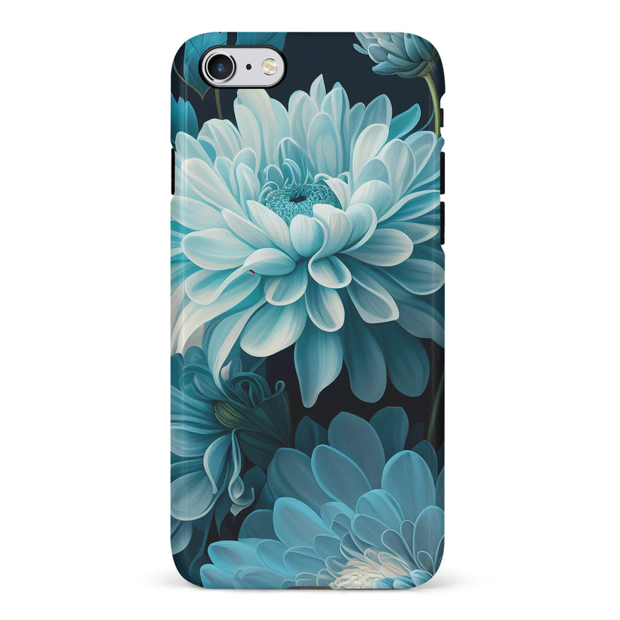 iPhone 6 Chrysanthemum Phone Case in Blue Green