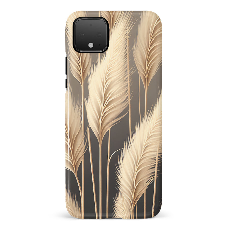 Google Pixel 4 Pampas Grass Phone Case in Cream