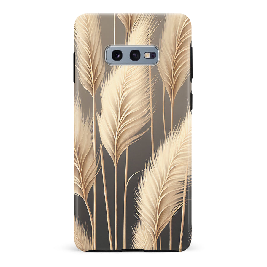 Samsung Galaxy S10e Pampas Grass Phone Case in Cream