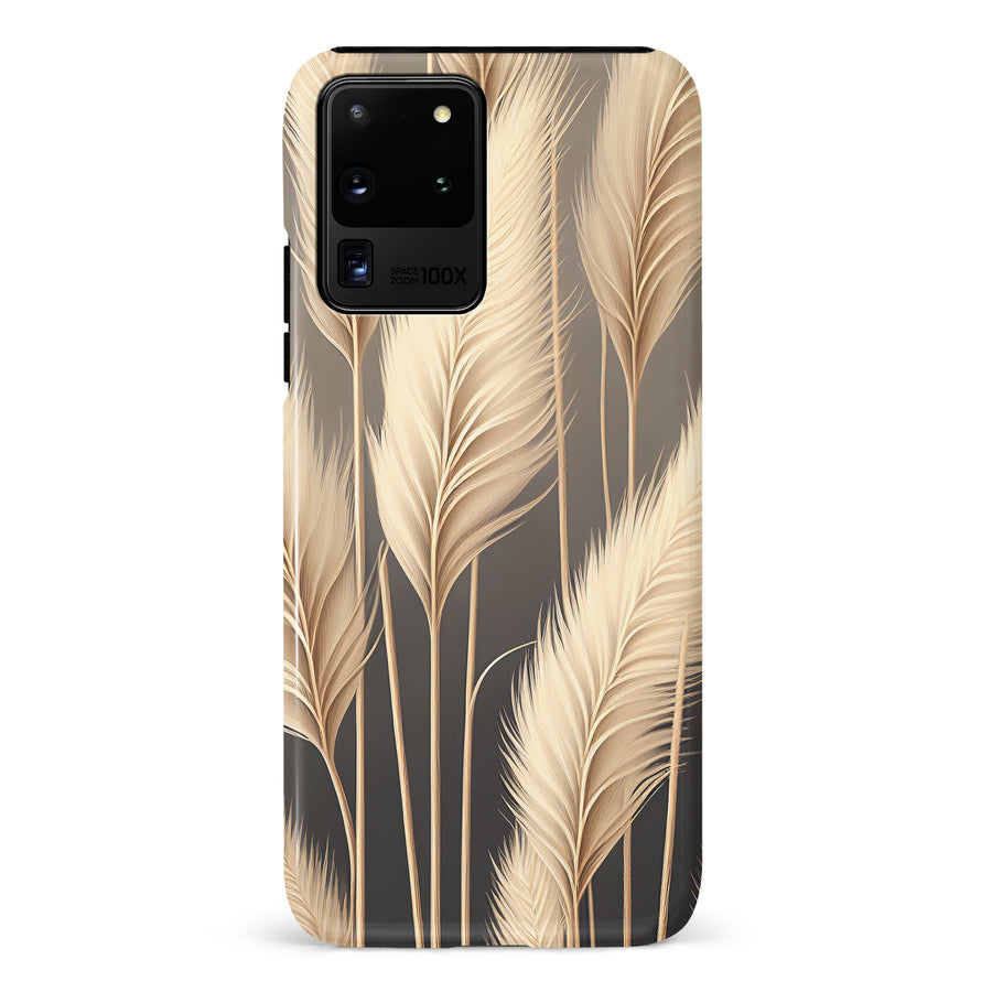 Samsung Galaxy S20 Ultra Pampas Grass Phone Case in Cream
