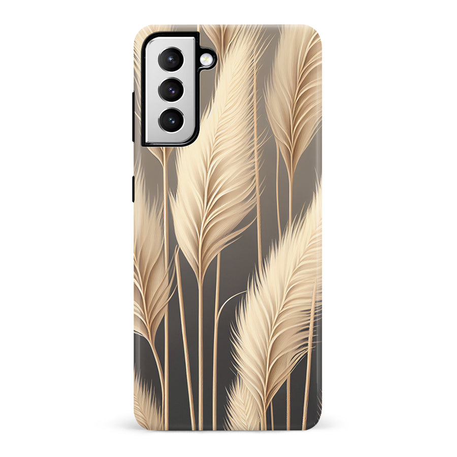 Samsung Galaxy S21 Pampas Grass Phone Case in Cream