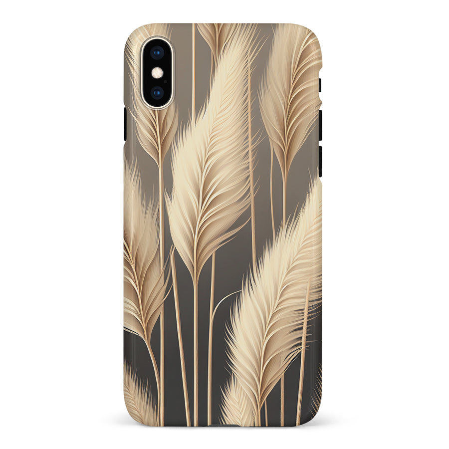 iPhone XS Max Pampas Grass Phone Case in Cream