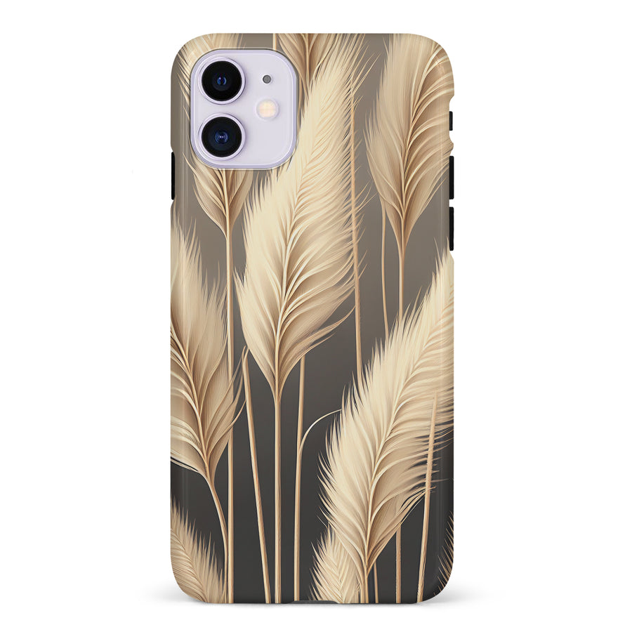 iPhone 11 Pampas Grass Phone Case in Cream