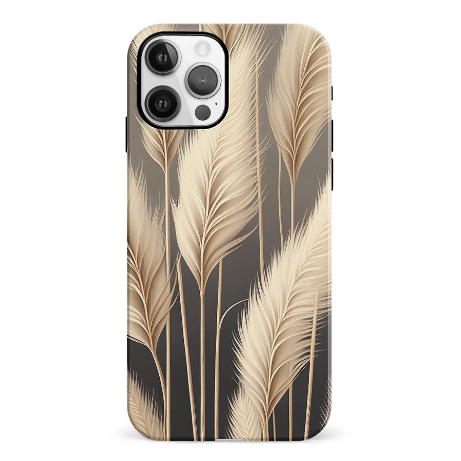 iPhone 12 Pampas Grass Phone Case in Cream