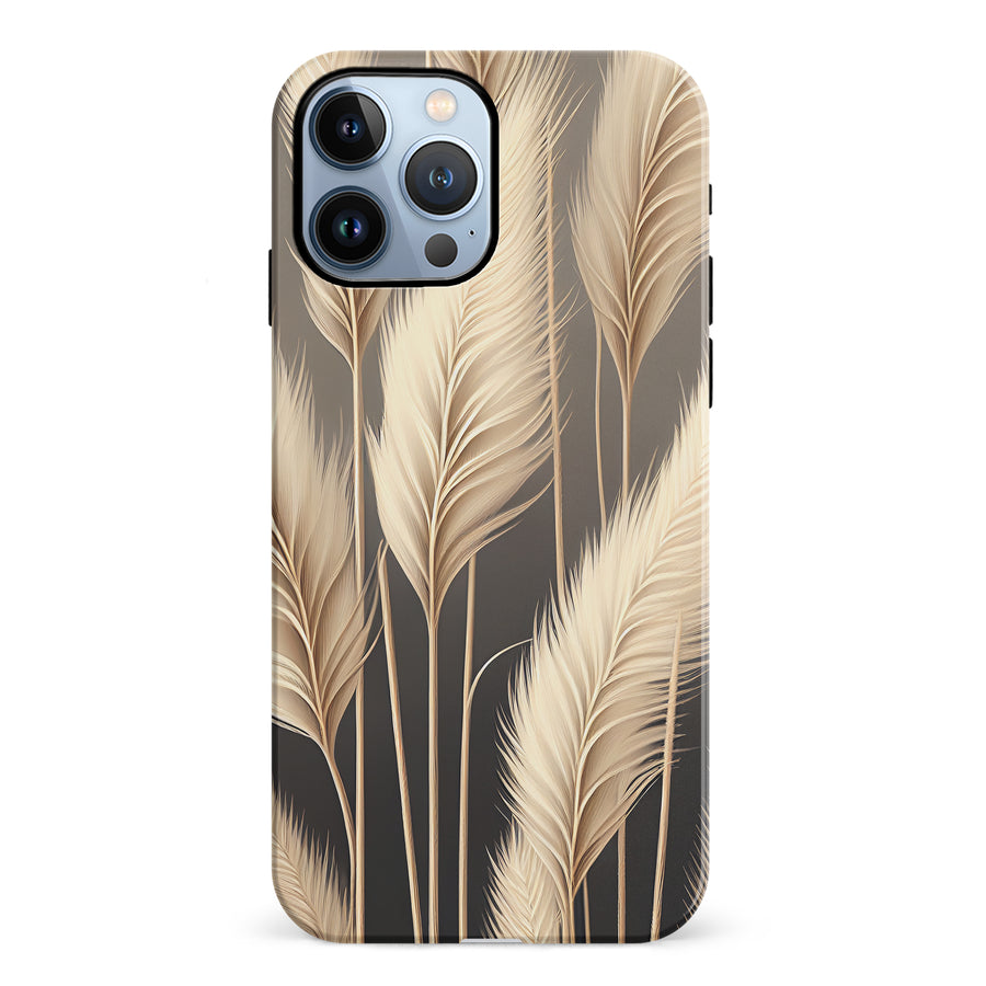 iPhone 12 Pro Pampas Grass Phone Case in Cream