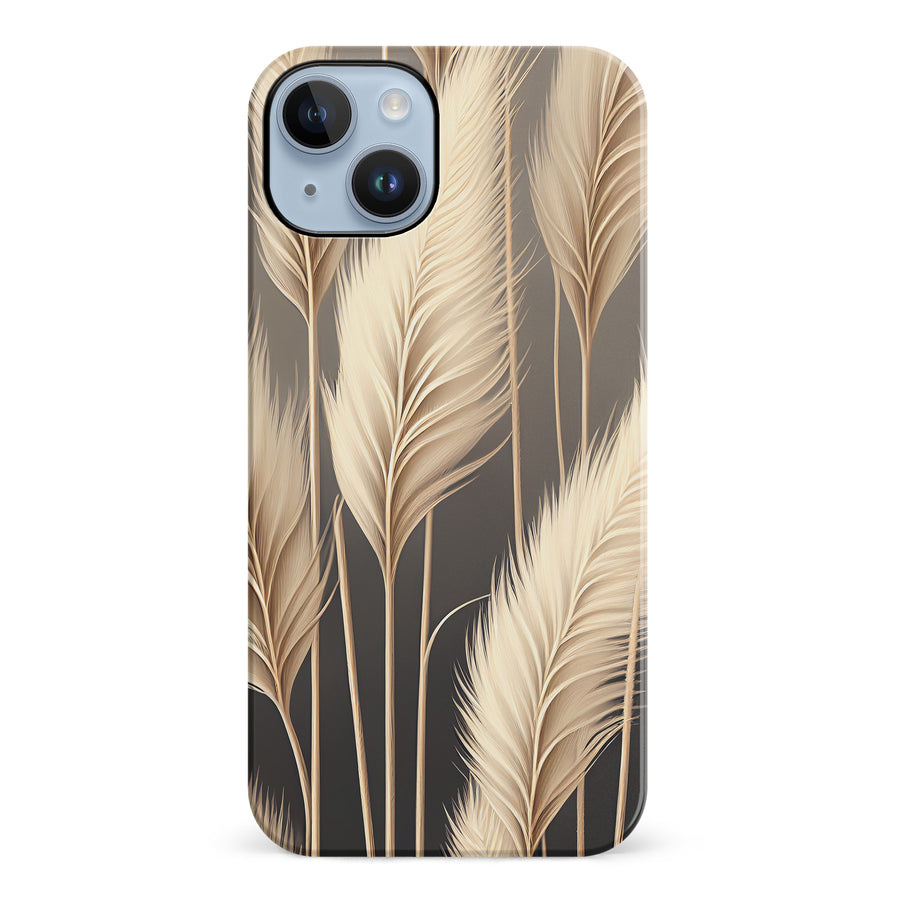 iPhone 14 Plus Pampas Grass Phone Case in Cream