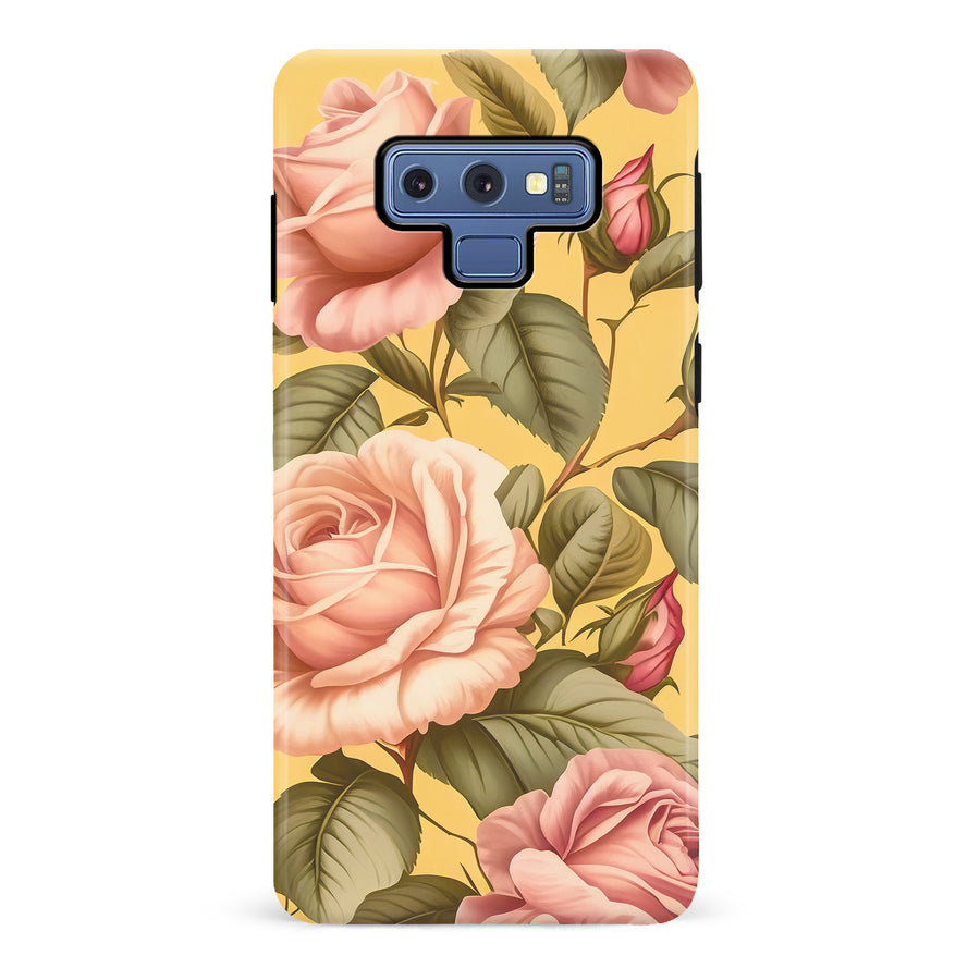 Samsung Galaxy Note 9 Roses Phone Case in Yellow