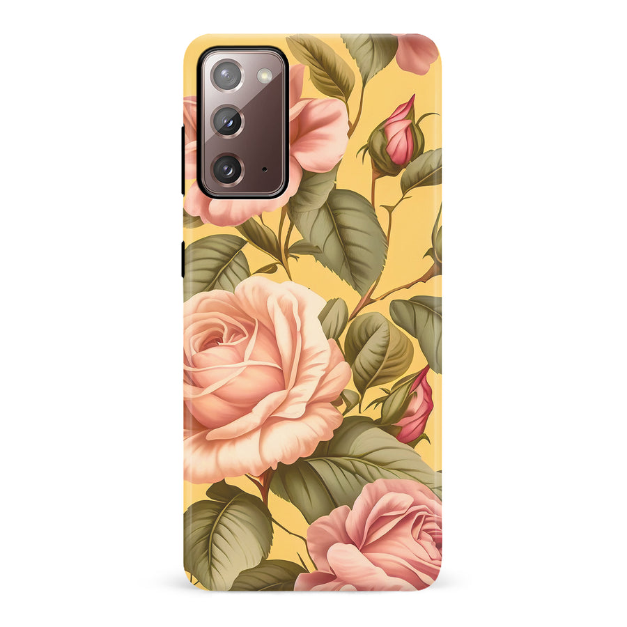 Samsung Galaxy Note 20 Roses Phone Case in Yellow