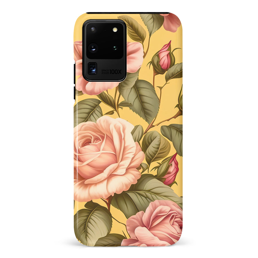 Samsung Galaxy S20 Ultra Roses Phone Case in Yellow