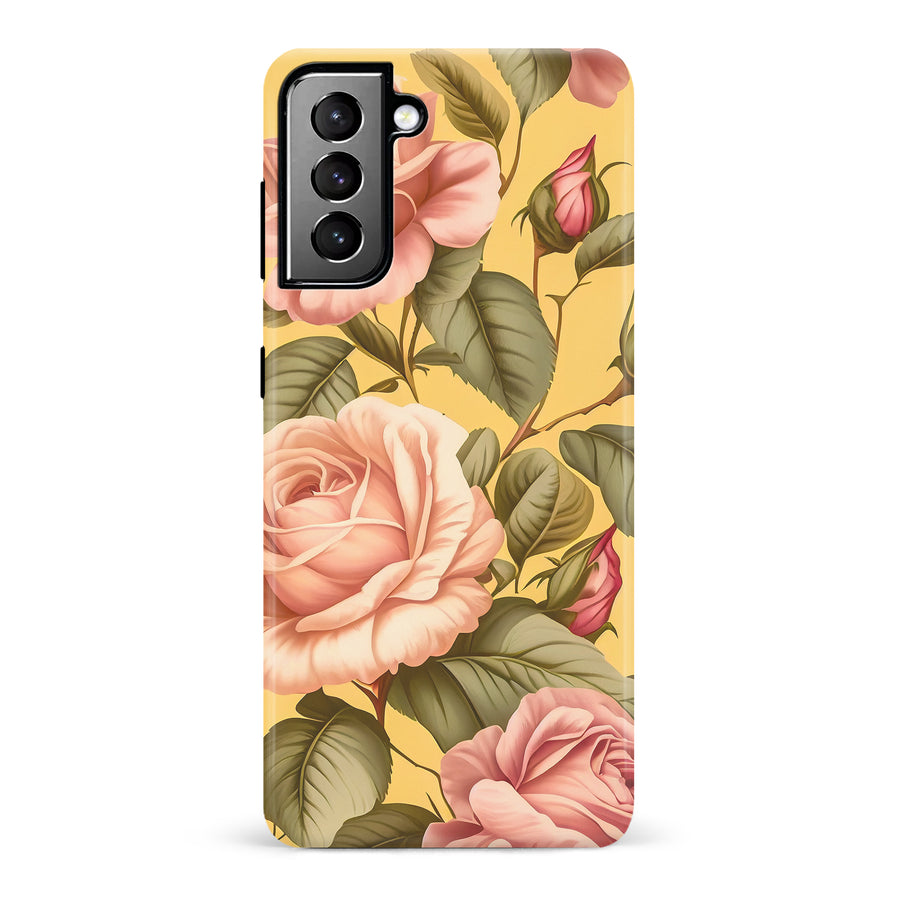 Samsung Galaxy S21 Plus Roses Phone Case in Yellow