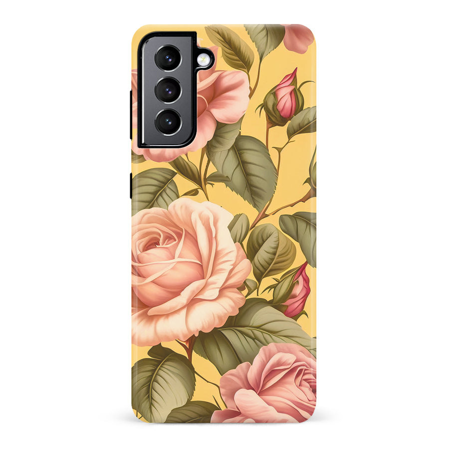Samsung Galaxy S22 Roses Phone Case in Yellow