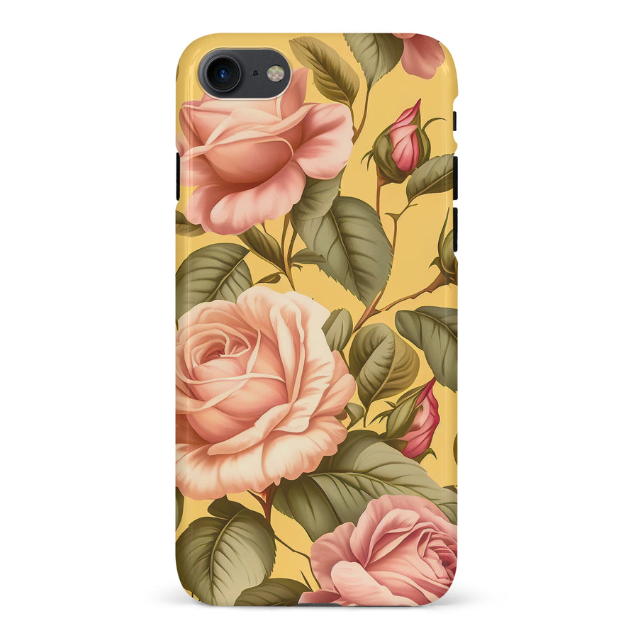 iPhone XR Roses Phone Case in Yellow