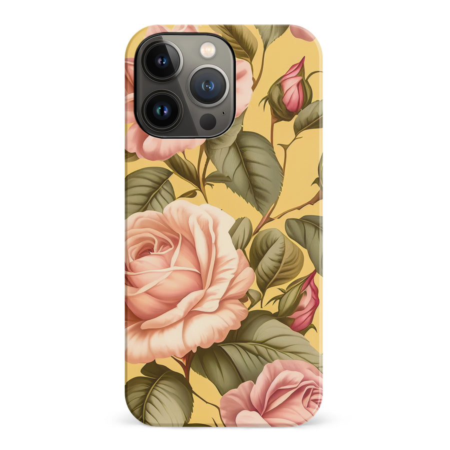iPhone 14 Pro Roses Phone Case in Yellow