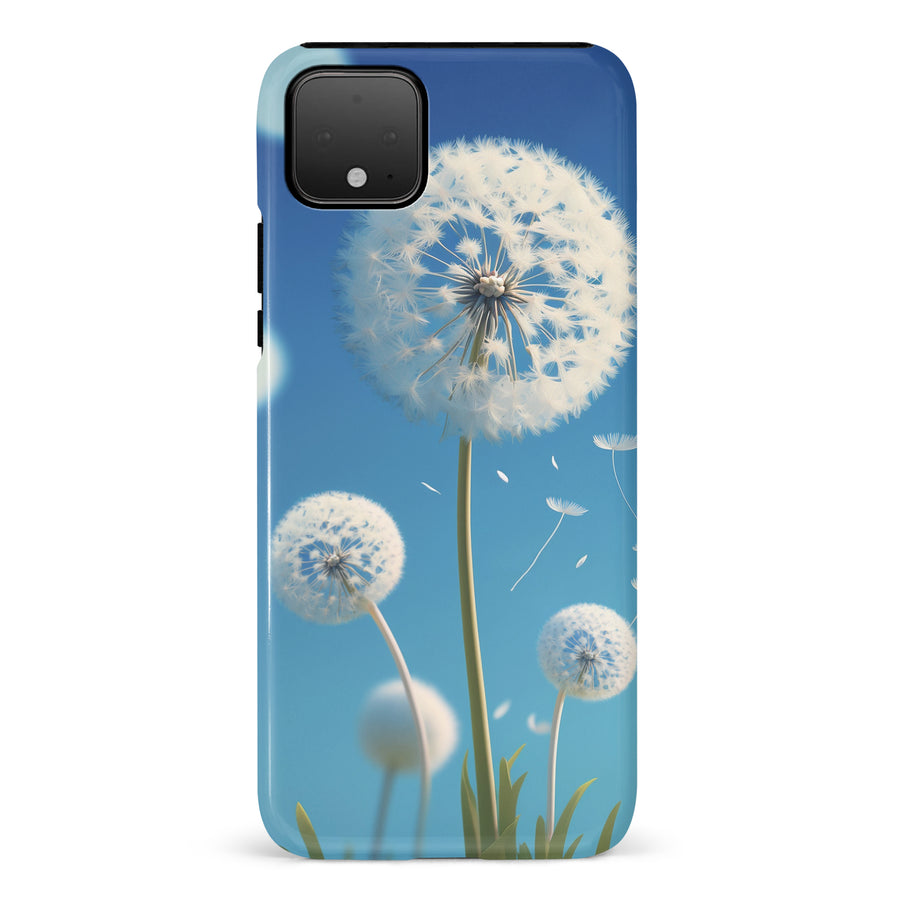 Google Pixel 4 XL Dandelion Phone Case in Blue