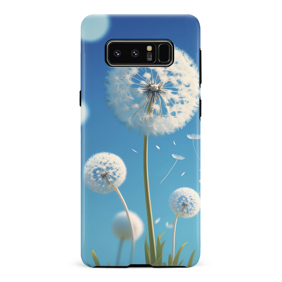 Samsung Galaxy Note 8 Dandelion Phone Case in Blue