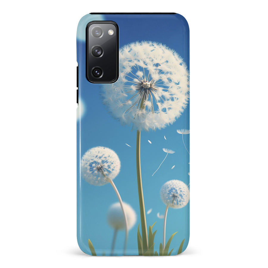 Samsung Galaxy S20 FE Dandelion Phone Case in Blue