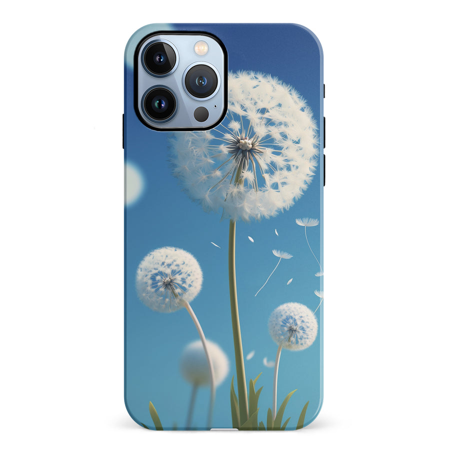 iPhone 12 Pro Dandelion Phone Case in Blue