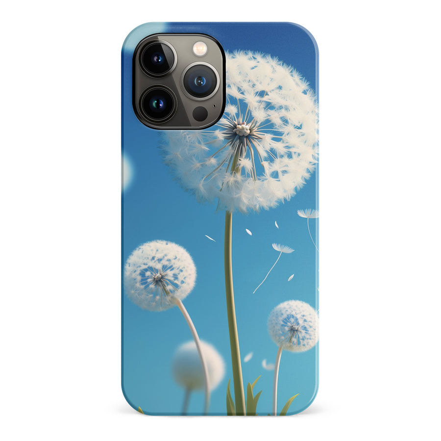 iPhone 13 Pro Max Dandelion Phone Case in Blue