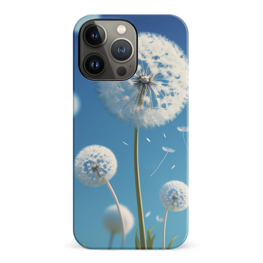 iPhone 14 Pro Dandelion Phone Case in Blue