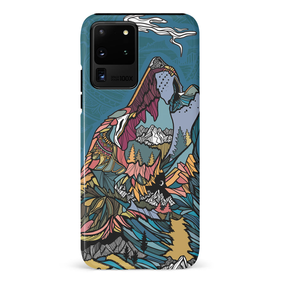 Samsung Galaxy S20 Ultra Kate Zessel Coastal Wolf Phone Case