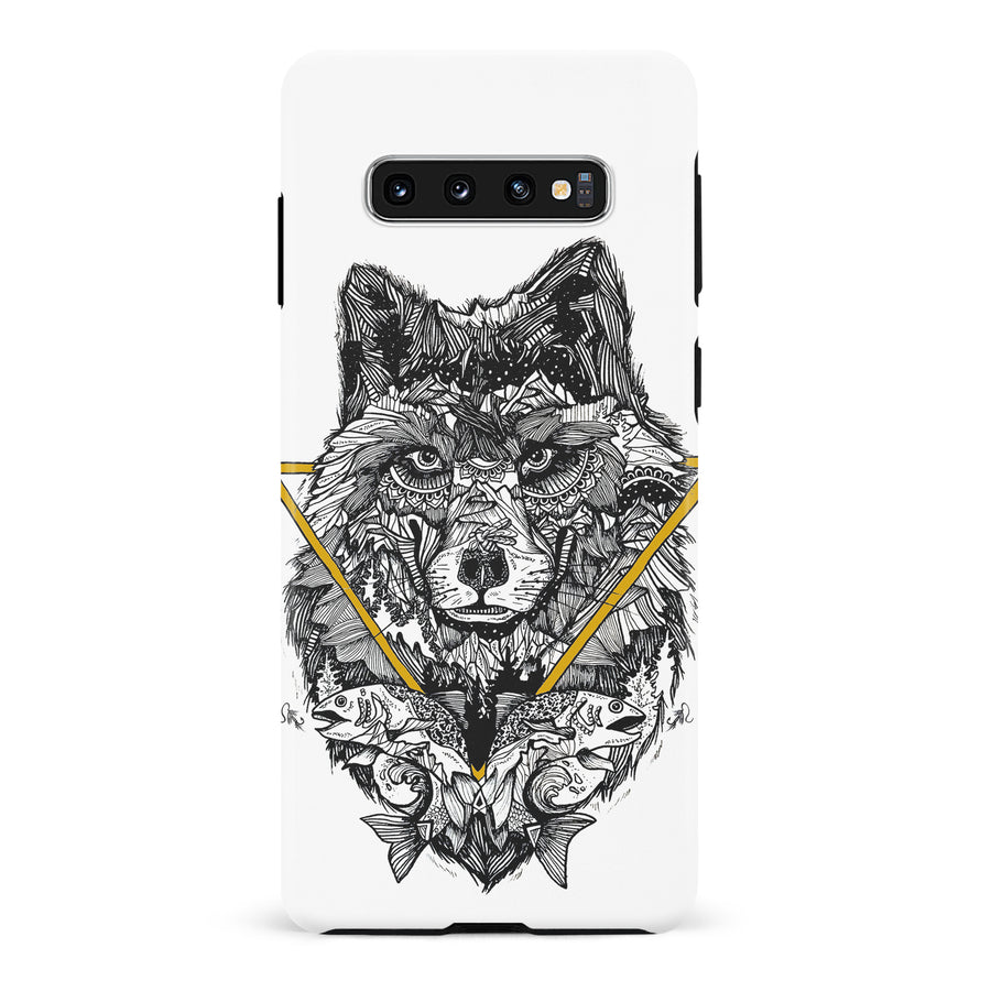 Samsung Galaxy S10 Kate Zessel Wolf Hunger Phone Case