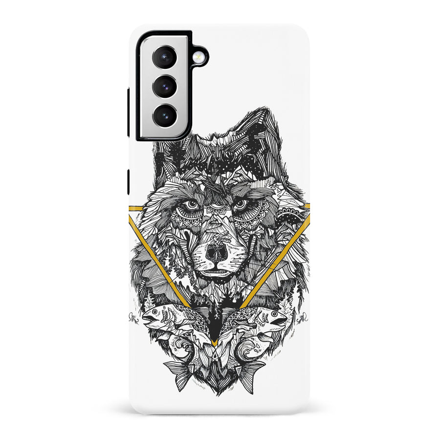Samsung Galaxy S21 Kate Zessel Wolf Hunger Phone Case
