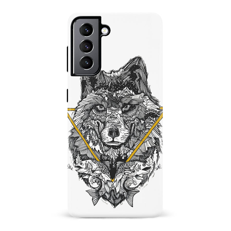 Samsung Galaxy S22 Kate Zessel Wolf Hunger Phone Case