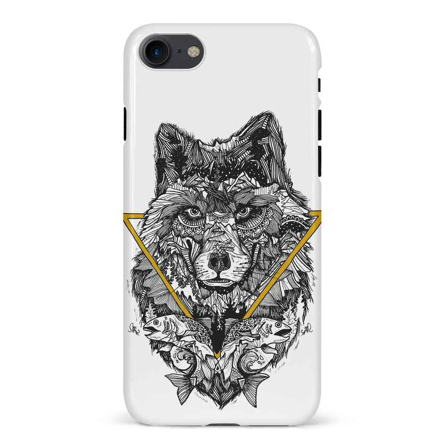 iPhone 7/8/SE Kate Zessel Wolf Hunger Phone Case