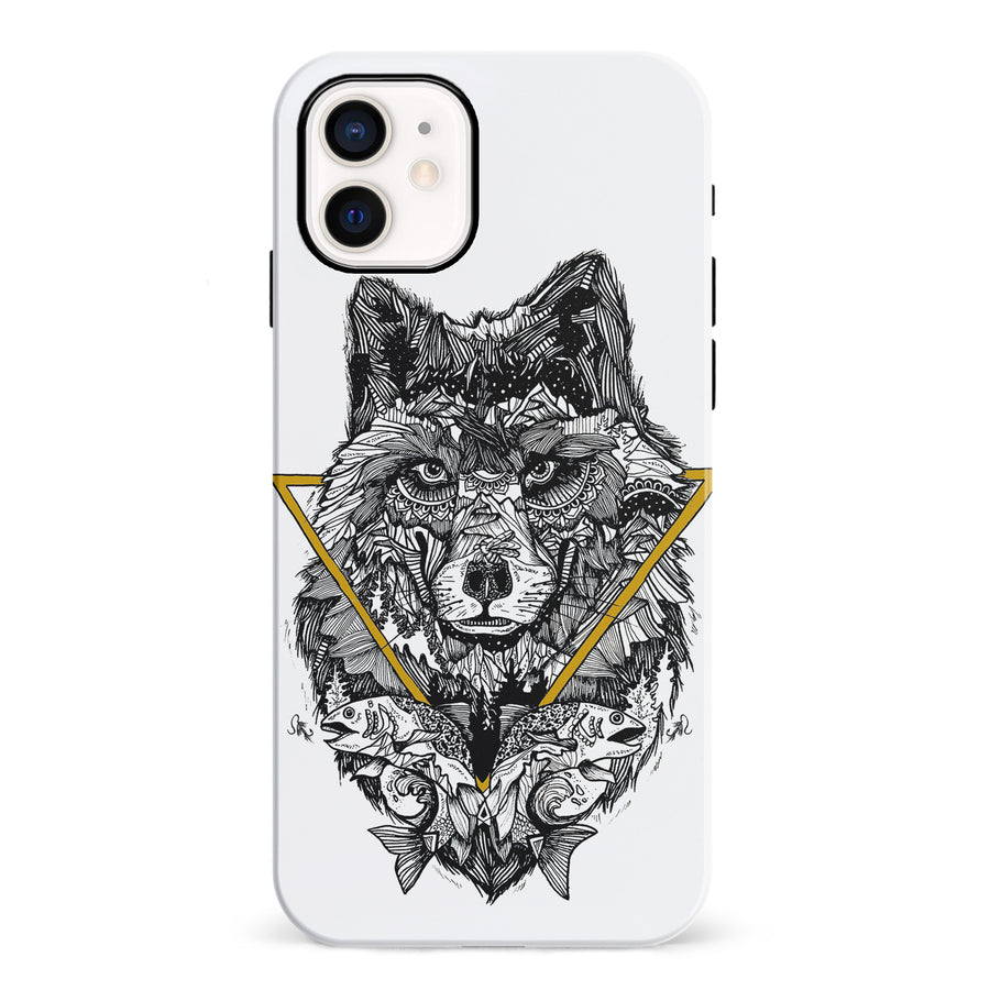 iPhone 12 Mini Kate Zessel Wolf Hunger Phone Case