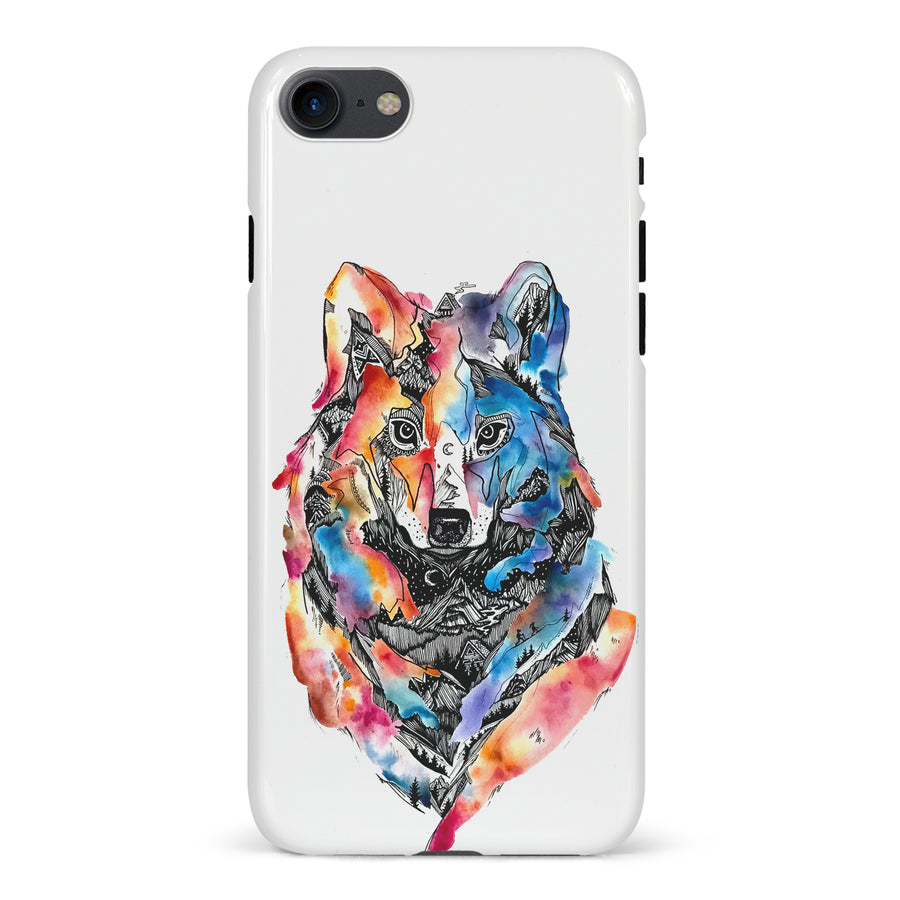 iPhone 7/8/SE Kate Zessel Living With Wolves Phone Case