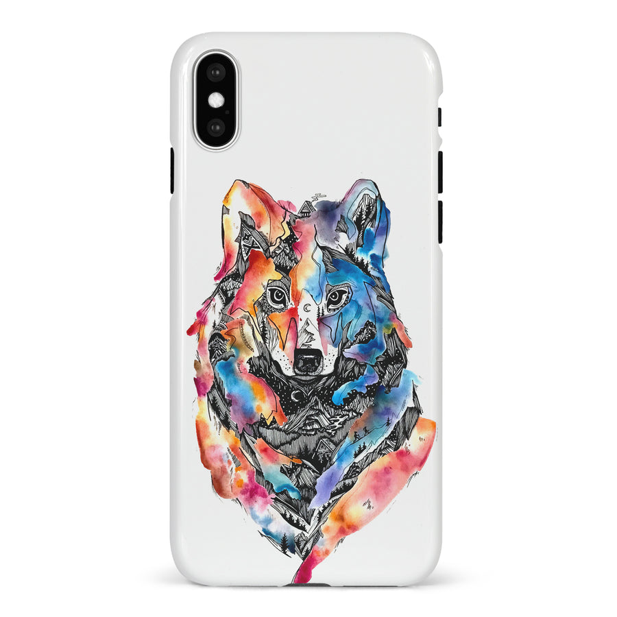 iPhone X/XS Kate Zessel Living With Wolves Phone Case