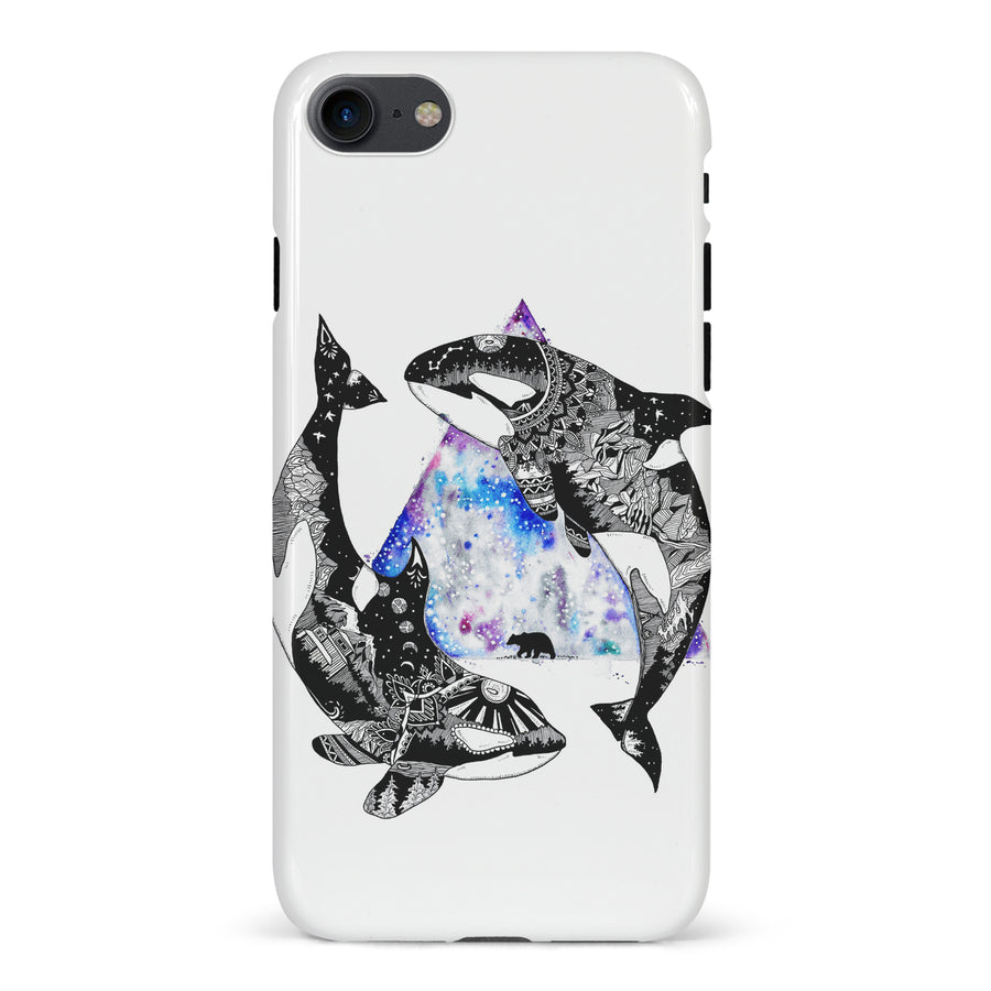 iPhone 7/8/SE Kate Zessel Whale Phone Case