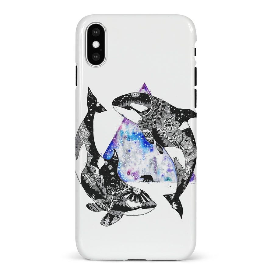 iPhone X/XS Kate Zessel Whale Phone Case