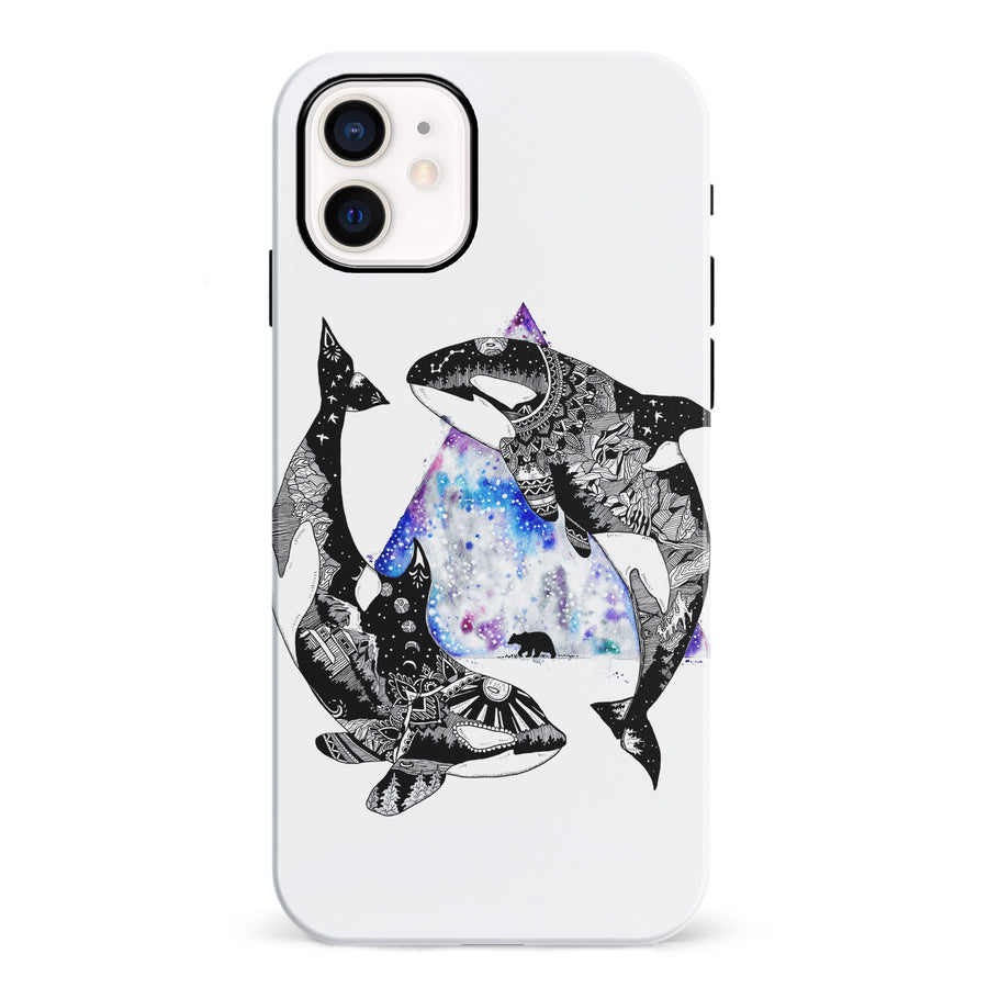 iPhone 12 Mini Kate Zessel Whale Phone Case