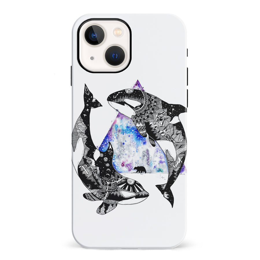 iPhone 13 Mini Kate Zessel Whale Phone Case